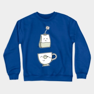 Cute Kawaii Love Tea (version 2) Crewneck Sweatshirt